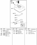 Fuel Supply Diagram and Parts List for 187432-0110-E1  Briggs and Stratton Engine